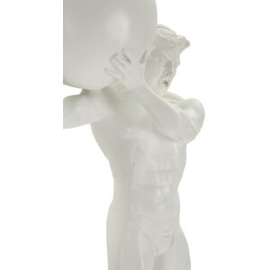 Mauro Ferretti scultura Atlas 18x12.5x50 bianco