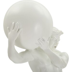 Mauro Ferretti scultura Atlas 18x12.5x50 bianco