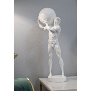 Mauro Ferretti scultura Atlas 18x12.5x50 bianco
