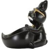 Mauro Ferretti figurina decorativa palla di cane con ciotola 18,5x20,5x20 cm oro nero