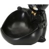 Mauro Ferretti figurina decorativa palla di cane con ciotola 18,5x20,5x20 cm oro nero