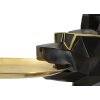 Mauro Ferretti figurina decorativa cane Ory con vassoio 30x64x91 cm oro nero
