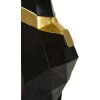 Mauro Ferretti figurina decorativa cane Ory con vassoio 30x64x91 cm oro nero