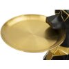 Mauro Ferretti figurina decorativa cane Ory con vassoio 30x64x91 cm oro nero