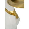 Mauro Ferretti scultura decorativa cane Ory con vassoio 27x51x74 cm oro bianco