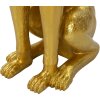 Mauro Ferretti scultura decorativa cane Pit con vassoio 30x64x91 cm oro