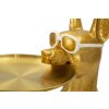 Mauro Ferretti scultura decorativa cane Pit con vassoio 27x51x74 cm oro