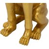 Mauro Ferretti scultura decorativa cane Pit con vassoio 27x51x74 cm oro