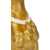 Mauro Ferretti scultura decorativa cane Pit con vassoio 27x51x74 cm oro
