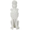 Mauro Ferretti scultura decorativa barboncino seduto 20x26x61 cm bianco