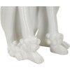 Mauro Ferretti scultura decorativa barboncino seduto 20x26x61 cm bianco