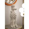 Mauro Ferretti scultura decorativa barboncino seduto 20x26x61 cm bianco