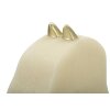 Mauro Ferretti figurina decorativa cavallo a scacchi Quarzy 14x13x31 cm oro bianco