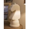Mauro Ferretti figurina decorativa cavallo a scacchi Quarzy 14x13x31 cm oro bianco