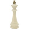 Mauro Ferretti statuetta decorativa re degli scacchi Quarzy Ø13x41 cm oro bianco
