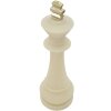 Mauro Ferretti statuetta decorativa re degli scacchi Quarzy Ø13x41 cm oro bianco