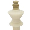 Mauro Ferretti statuetta decorativa re degli scacchi Quarzy Ø13x41 cm oro bianco