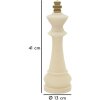 Mauro Ferretti statuetta decorativa re degli scacchi Quarzy Ø13x41 cm oro bianco