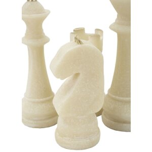 Mauro Ferretti set di scacchi Quarzy 8 pezzi in oro bianco