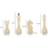Mauro Ferretti set di scacchi Quarzy 8 pezzi in oro bianco