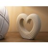 Mauro Ferretti oggetto decorativo Lovvy Quarzy 21x6x19 cm bianco