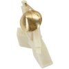 Mauro Ferretti figurina decorativa Samurai Oda Quarzy 19x8x18 cm oro bianco