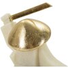 Mauro Ferretti figurina decorativa Samurai Oda Quarzy 19x8x18 cm oro bianco