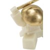 Mauro Ferretti figurina decorativa Samurai Oda Quarzy 19x8x18 cm oro bianco