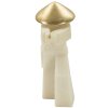 Mauro Ferretti figurina decorativa Samurai Toku Quarzy 34x12x30 cm oro bianco