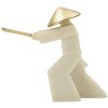 Mauro Ferretti figurina decorativa Samurai Toku Quarzy 34x12x30 cm oro bianco