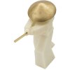 Mauro Ferretti figurina decorativa Samurai Toku Quarzy 34x12x30 cm oro bianco