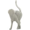 Mauro Ferretti figurina decorativa gatto Sparky 17,5x9x26 cm argento