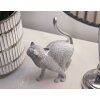Mauro Ferretti figurina decorativa gatto Sparky 17,5x9x26 cm argento