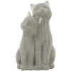 Mauro Ferretti figurina decorativa di una coppia di gatti Sparky 13x10x21 cm argento