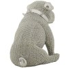 Mauro Ferretti Statuetta decorativa bulldog Sparky 17x11x14 cm argento