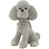 Mauro Ferretti figurina decorativa cane barboncino Sparky 14,5x10x19 cm argento