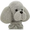 Mauro Ferretti figurina decorativa cane barboncino Sparky 14,5x10x19 cm argento