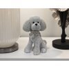 Mauro Ferretti figurina decorativa cane barboncino Sparky 14,5x10x19 cm argento