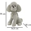 Mauro Ferretti figurina decorativa cane barboncino Sparky 14,5x10x19 cm argento