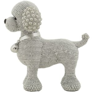Mauro Ferretti figurina decorativa barboncino Sparky 15x9,5x15 cm argento
