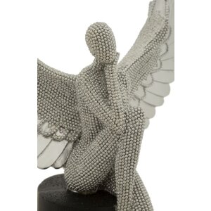 Mauro Ferretti figura decorativa angelo Sparky 24x8x34 cm argento nero