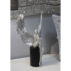 Mauro Ferretti figura decorativa angelo Sparky 24x8x34 cm argento nero
