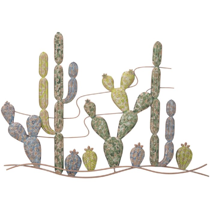 Mauro Ferretti decorazione murale cactus 90x2,5x64 cm multicolore