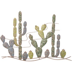 Mauro Ferretti decorazione murale cactus 90x2,5x64 cm multicolore