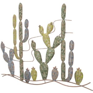 Mauro Ferretti decorazione murale cactus 90x2,5x64 cm multicolore