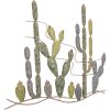 Mauro Ferretti decorazione murale cactus 90x2,5x64 cm multicolore