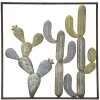 Mauro Ferretti decorazione da parete cornice cactus 50x1,3x50 cm verde azzurro