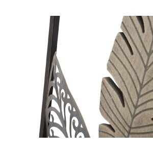 Mauro Ferretti decorazione da parete foglie 30,5x1,9x91 cm oro argento