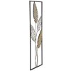 Mauro Ferretti decorazione da parete foglie 30,5x1,9x91 cm oro argento