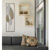 Mauro Ferretti decorazione da parete foglie 30,5x2,5x99,5 cm oro argento